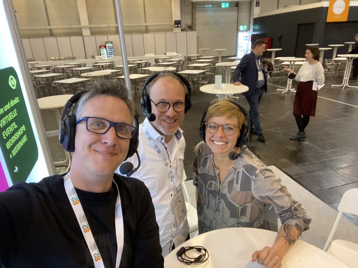 Maik Meid mit Oliver Roesner und Ina Peppersack
